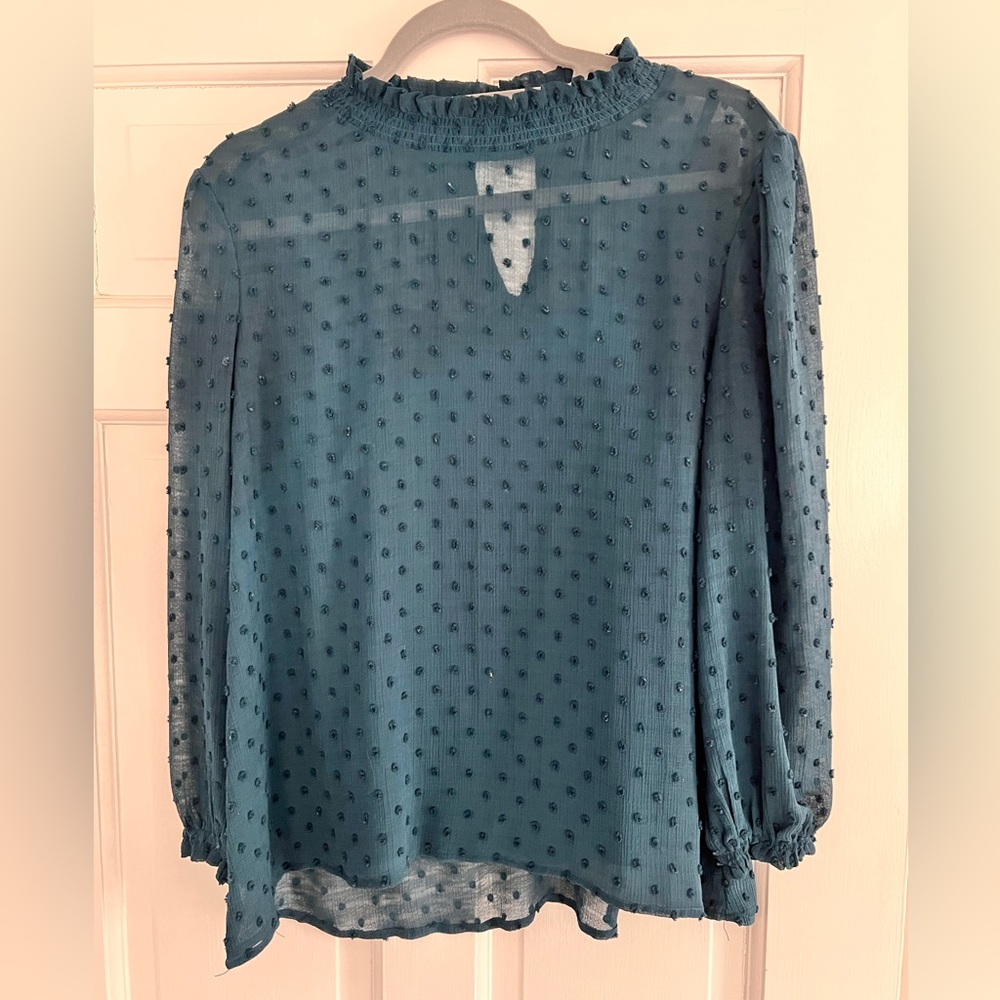 Women’s dark teal blouse